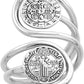 Handmade Sterling Silver St. Benedict Ring