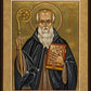 St. Benedict of Nursia on Wood Plaque by Joan Cole