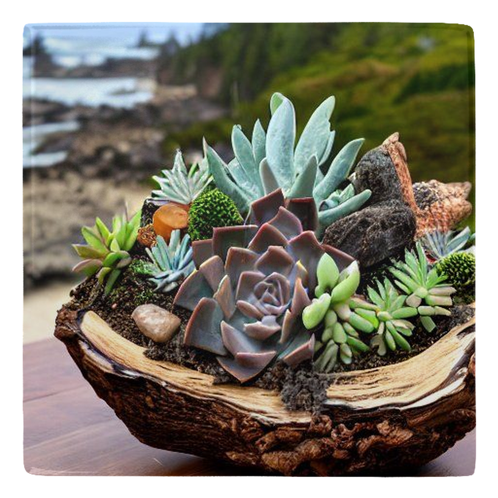 Adorable Succulent Arrangements to Brighten Your World - Succulent & Sea Refrigerator Magnets - Collection #1
