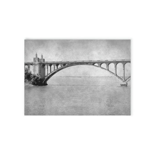 Gold Beach Greeting Card - Isaac Patterson Bridge at the Mouth of the Rogue River (L)