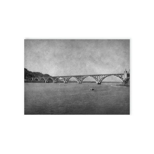 Gold Beach Greeting Card - Isaac Patterson Bridge at the Mouth of the Rogue River (M)
