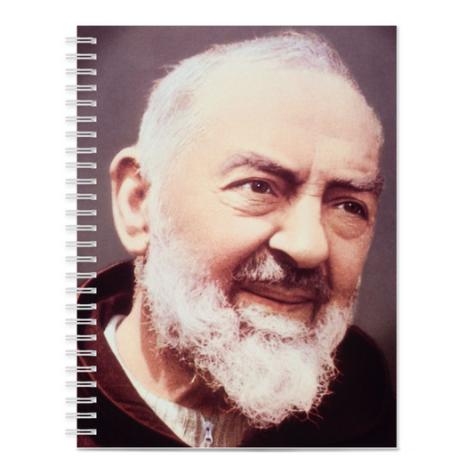 Padre Pio Seminarian Spiral Notebook - Christi Studio