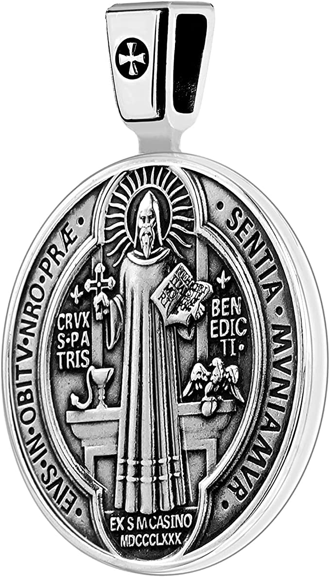 Flawless St. Benedict Medal in Sterling Silver by Venicebee