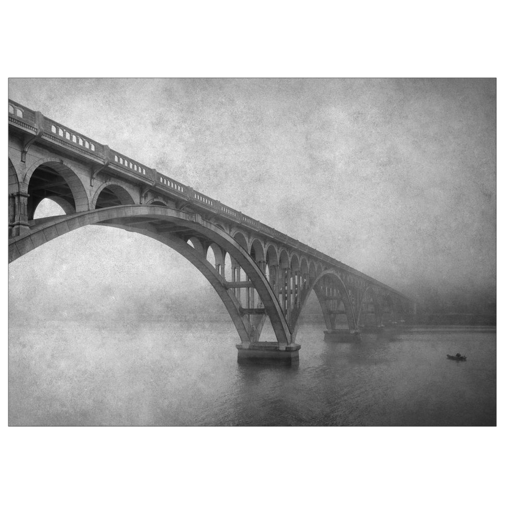 Isaac Patterson Bridge in Fog Postcards