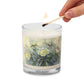 Glass Jar Soy Wax Floral Decorative Candle - #6 - Christi Studio