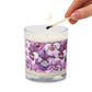 Glass Jar Soy Wax Floral Decorative Candle - #10 - Christi Studio
