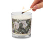 Glass Jar Soy Wax Floral Decorative Candle - #16 (White Roses) - Christi Studio