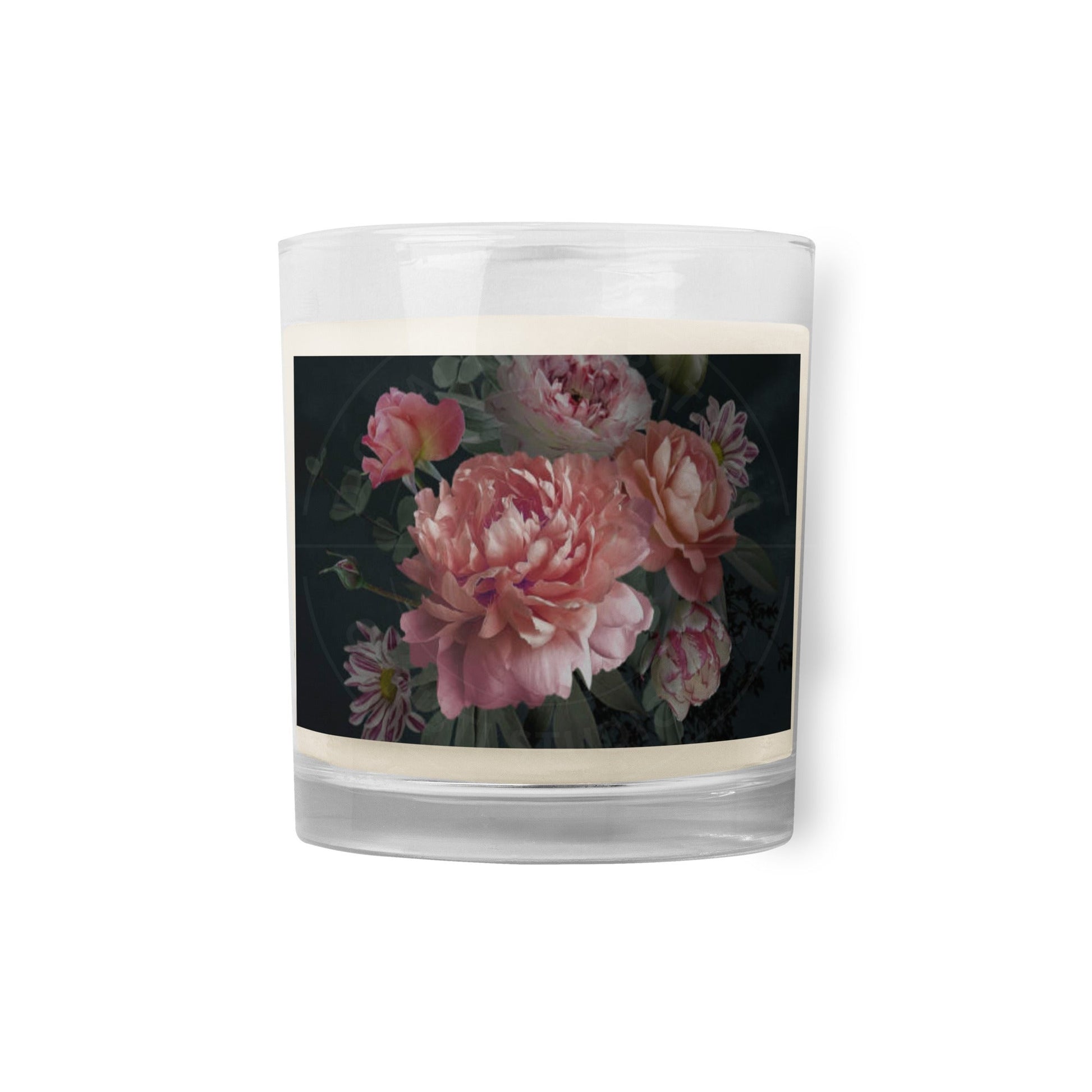 Glass Jar Soy Wax Floral Decorative Candle - #1 - Christi Studio